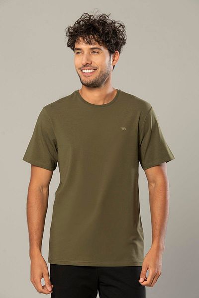 Weweus Ανδρικό μπλουζάκι Modal Basic με λογότυπο Khaki 239