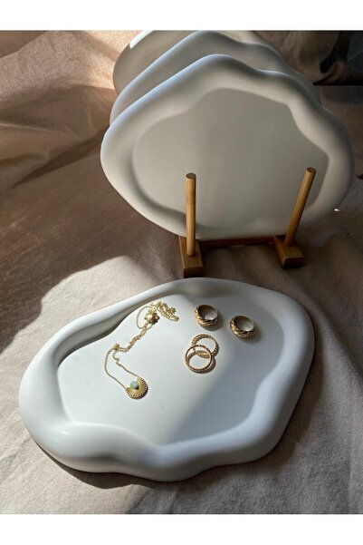 BigSale Cloud Look Oval Decorative Plate Jewelry Dish Ring Earrings Necklace decorative