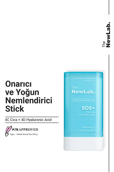 The NewLab Cream Color Skin Repair and Moisturizing Stick - 19g, 4C CICA-4D Hyaluronic Acid