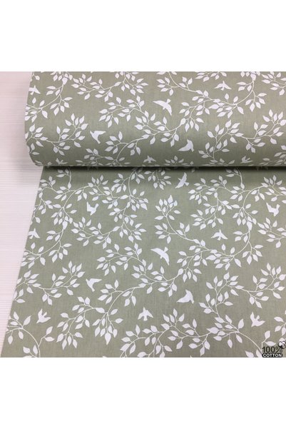 Renk Tekstil Spring Whispers Desenli Poplin Kumaş - Elbise - Nevresim - Çarşaf - Hobi