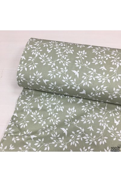 Renk Tekstil Spring Whispers Desenli Poplin Kumaş - Elbise - Nevresim - Çarşaf - Hobi