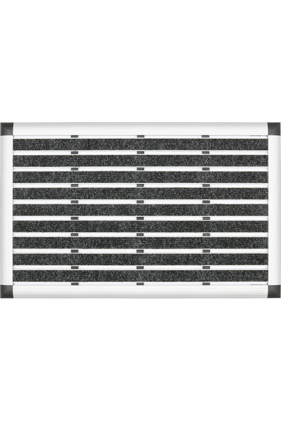 DESAN Ultra Mat Halı Fitilli Alüminyum Paspas - 60x90cm - Siyah