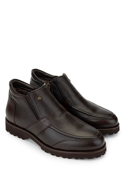 Tamer Tanca Men's Genuine Leather Brown Casual Boots