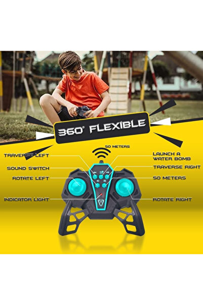 JINOU Remote Control Car - 4WD Dual Motor, Remote & Smart Watch Gesture Control - Yellow