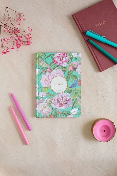 hiddenpaperco Floral Cloth Hardcover Notebook / Unlined