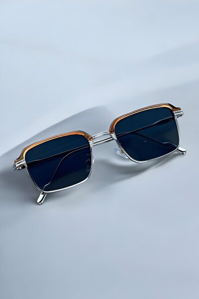 Eyesofia نظارة شمسية كوندا لوكس للجنسين باللون الأسود والفضي