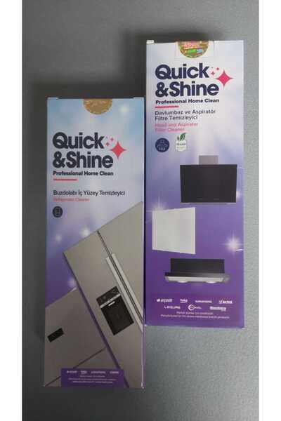 Quick&Shine Orijinal Buzdolabı İç Yüzey Temizleyici Ve Aspiratör Davlumbaz Temizleyici 2’Li Set