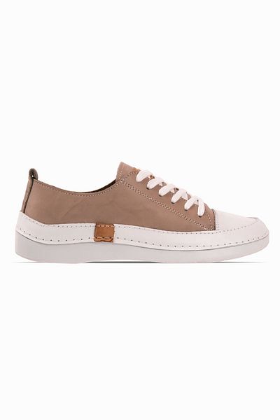 Lal Shoes & Bags Pantofi casual cu șireturi Races, bej, din piele naturală
