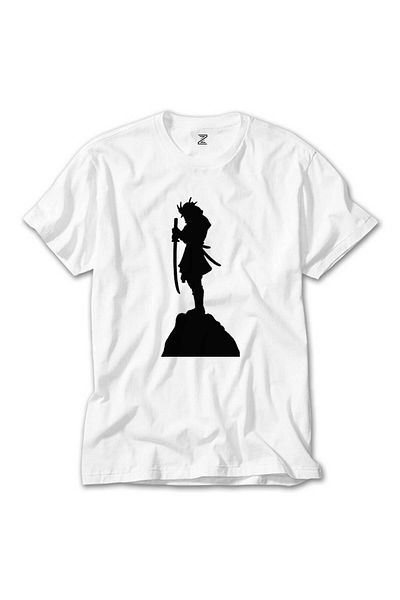 CrowsGate Samurai Portrait White T-Shirt