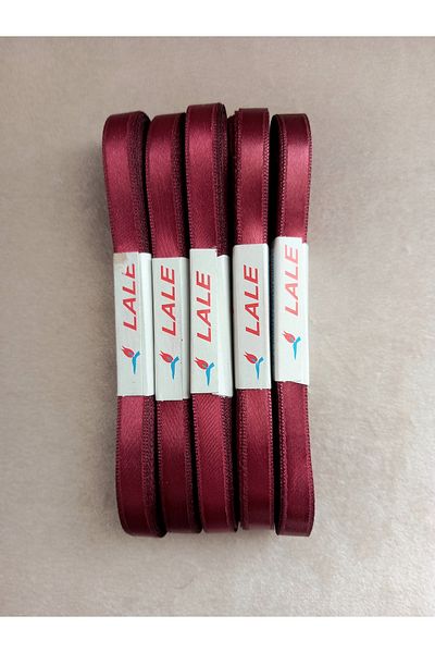 yörük tuhafiye Burgundy Satin Ribbon - 5 cm Ball Satin Ribbon (50 Meters)