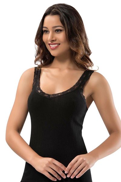 ERDEM İÇ GİYİM Camisole din dantelă neagră Athlete Erdem - 2202