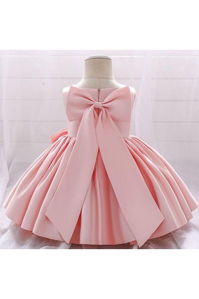 HSNLİFE Baby Girl Square Collar Dress Birthday Dress Girl Children's Evening Dress Elegant Princess Dress