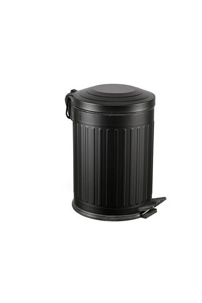 NETAVANTAJ Foreca 16 LT Vintage педали с амортисьор и капак за кошче за боклук, черно