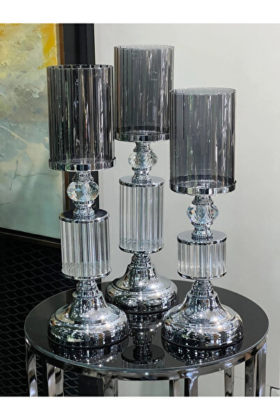 TASARIMHMODA Üçlü Gümüş Şamdan