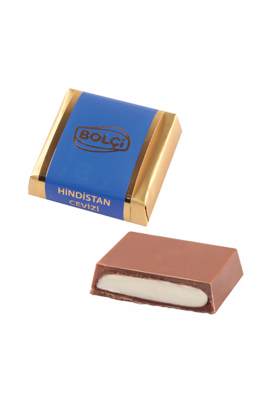 Bolçi Hindistan Ceviz Dolgulu Sütlü Kare Çikolata 400 gr