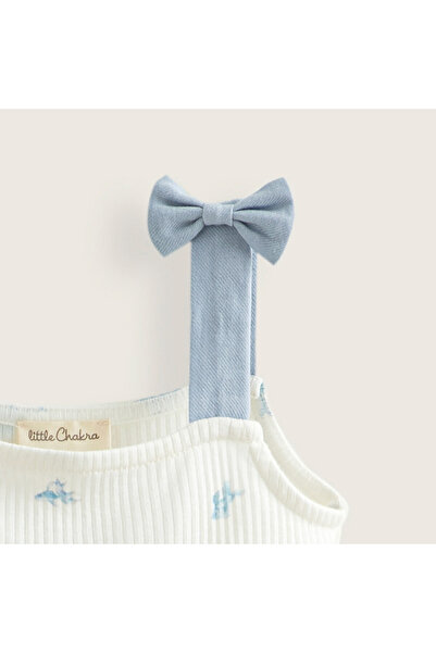 Chakra Marine Baskılı Elbise Ekru