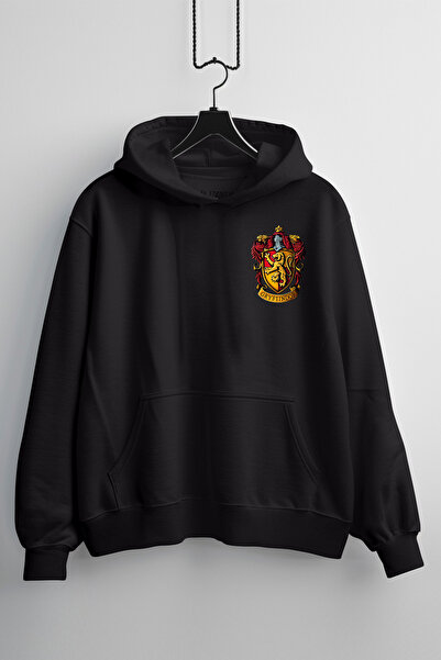 Zestia Hanorac unisex, cu imprimeu design Gryffindor, croială normală, 100% b...