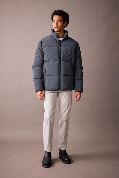 DeFacto Slim Fit down Jacket - Lined, Zip-Up, Double Pockets, Stand Collar U4213Az23Au
