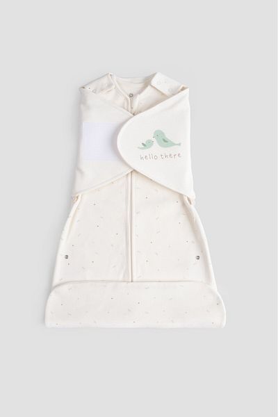 Little Gusto Organic Cotton Cape Twig Ecru Sleeping Bag 0-6 Months