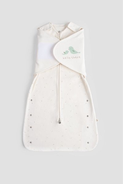 Little Gusto Organic Cotton Cape Twig Ecru Sleeping Bag 0-6 Months