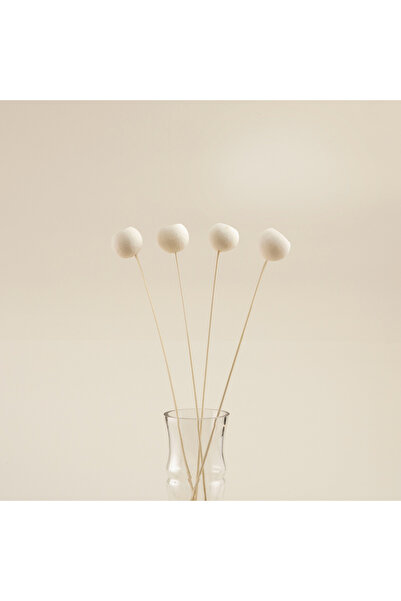 Chakra Nathalie Demet Kuru Çiçek Beyaz