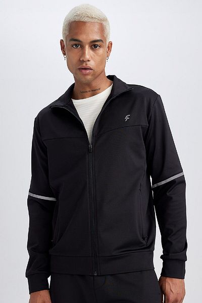 DeFacto Slim Fit Skuba-Sweatshirt mit Reißverschluss – Slim Fit Y4839az23au