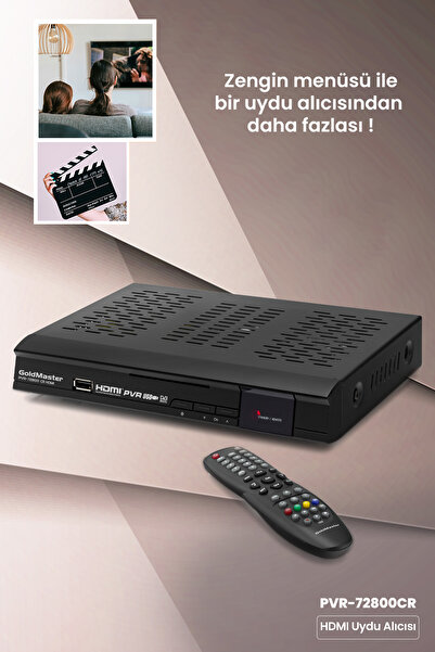 GOLDMASTER 72800 HDMI Çıkışlı Tüplü TV Uyumlu Scart Uydu Alıcısı