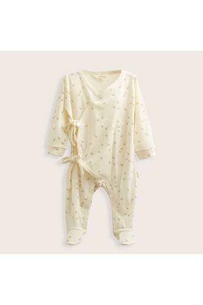Chakra Ecru Little Swan Double Breasted Jumpsuit
