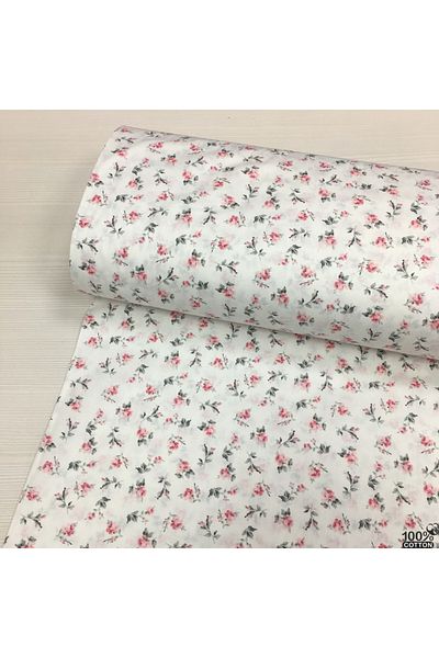 Renk Tekstil Rosella Patterned Poplin Fabric - Φόρεμα - Παπλωματοθήκη - Σεντόνι - Χόμπι