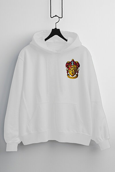 Zestia Hanorac unisex, cu imprimeu design Gryffindor, croială normală, 100% b...