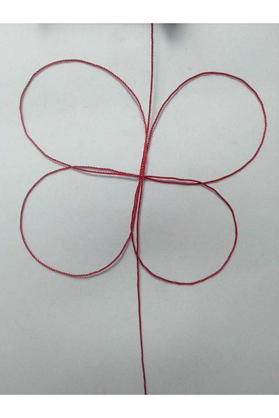 Eskişehir hobi sanat 0.8 mm 100 Meters Rosary Thread Red Color