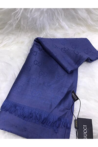 Eşarpevi G Desen Kaşmir Şal Indigo