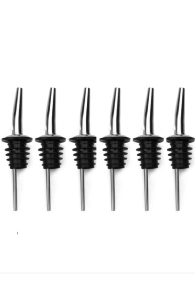 Hilamingo Home 6 Adet Çelik Şişe Ucu Servis Aparatı Yağdanlık Tıpa Tapa Mantar Bar Restaurant Otel İçin Şişe Tıpası