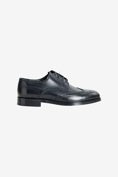 ALTINYILDIZ CLASSICS Ανδρικά Μαύρα 100% Δερμάτινα Άνετα Κλασικά Παπούτσια με κορδόνια