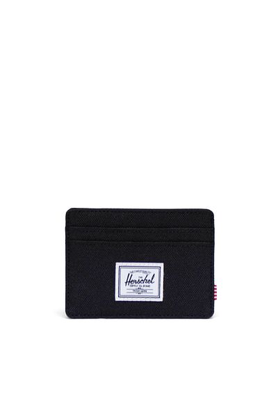 Herschel Supply Co. Herschel Charlie Rfid - Black Card Holder Wallet with Protected Multi-Card Compartments