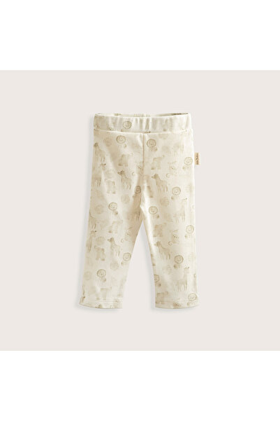 Chakra Ecru Safari Printed Trousers