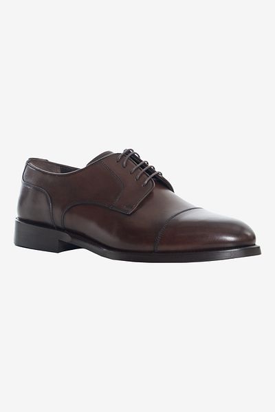 ALTINYILDIZ CLASSICS Ανδρικά άνετα κλασικά παπούτσια καφέ 100% δερμάτινα με κορδόνια