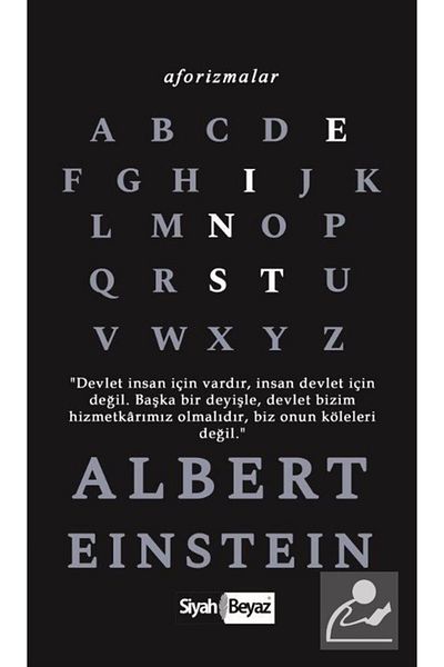 Siyah Beyaz Yayınları Aphorisms / Albert Einstein