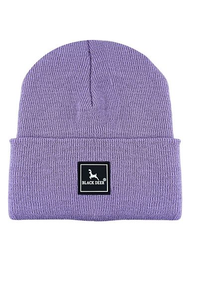 BLACK DEER Unisex Winter Beanie Hat - Soft Knitwear, Acrylic Beanie with Plain Logo