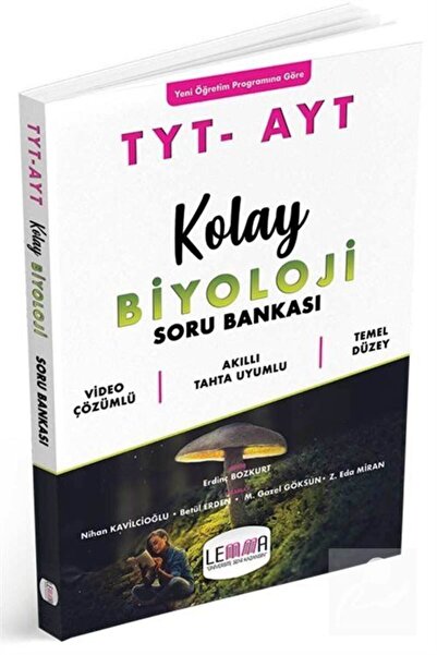 Lemma Yayınları Yargı Lemma Tyt Ayt Kolay Biyoloji Soru Bankası