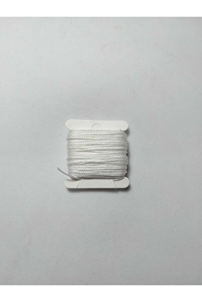 Eskişehir hobi sanat Λευκό χάντρες προσευχής 10 μέτρων - Κόκκαλο κορδόνι 0,8 χιλιοστών