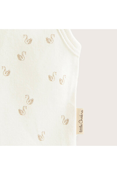 Chakra Little Swan Yenidoğan Kolsuz Body Ekru