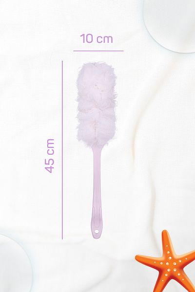 Balmy Pink Handle Bath Loofah
