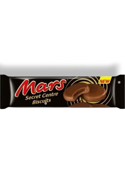 Mars بسكويت سيكريت سنتر - شوكولاتة الحليب، حشوة الكراميل، الكاكاو 132 جرام