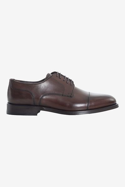 ALTINYILDIZ CLASSICS Ανδρικά άνετα κλασικά παπούτσια καφέ 100% δερμάτινα με κορδόνια