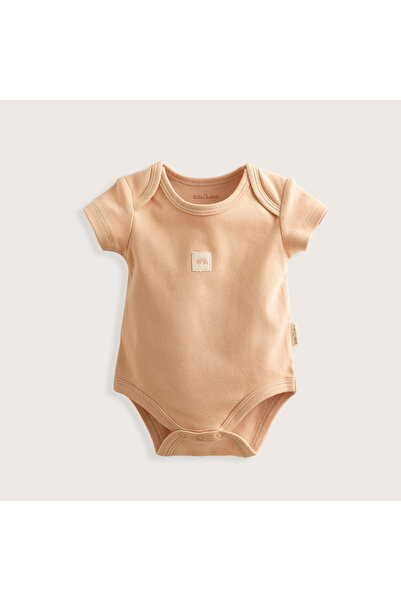 Chakra Rainbow Yenidoğan Kısa Kollu Body Somon