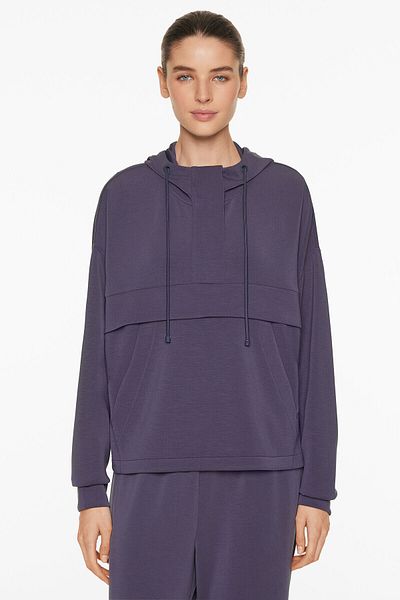 Oysho Soft-touch sweatshirt with modal and zip