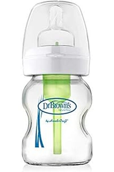 nerede bulurum زجاجة أطفال زجاجية ذات فم واسع من دكتور براونز، 150 مل