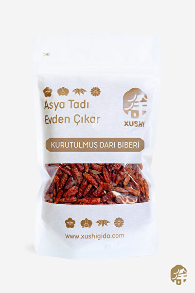 XUSHI GIDA Kurutulmuş Kırmızı Atom Biber ( Drıed Red Pepper) - 100g