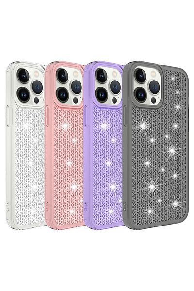 zore حافظة Zore Snow بتصميم لامع متوافقة مع هاتف iPhone 13 Pro - أسود